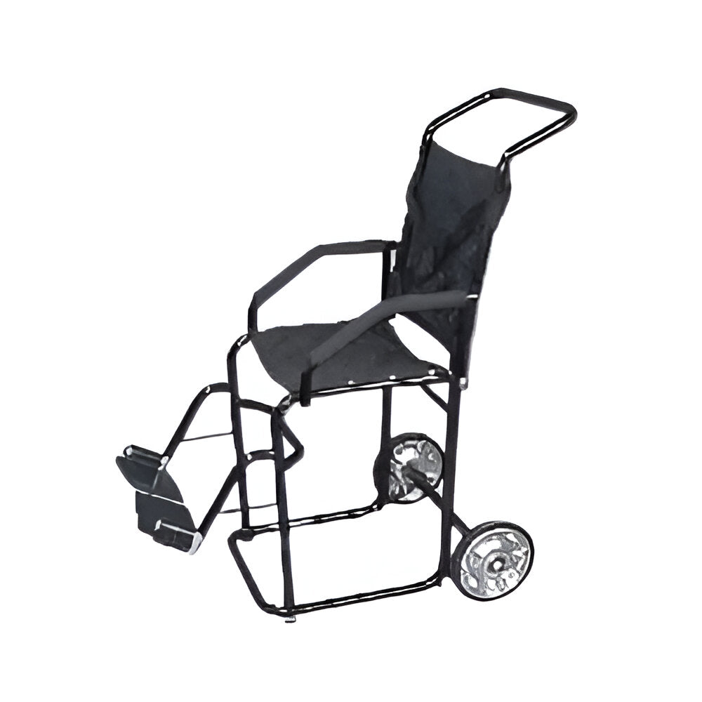 Silla porta niño para escalera Beracah Médica, silla de ruedas salvaescaleras con asiento y estructura sólida.