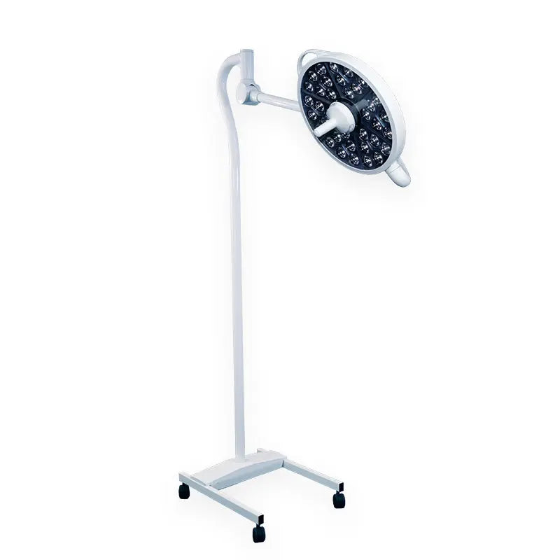 Lámpara de pedestal LED para quirófano VISTOR PRO de Beracah Médica, iluminación de 100,000 lux sin batería, imagen frontal.