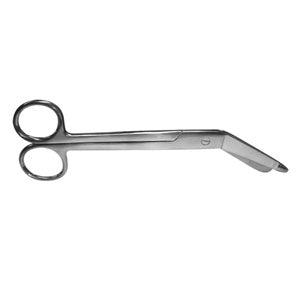 Tijeras de Lister de 18 cm con botón de marca Beracah Médica, herramienta económica para cortar con precisión.