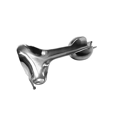 Valva vaginal Auvard de 2 Lbs en acero alemán cromado, valva vaginal premium de la marca Beracah Medica, herramienta médica.