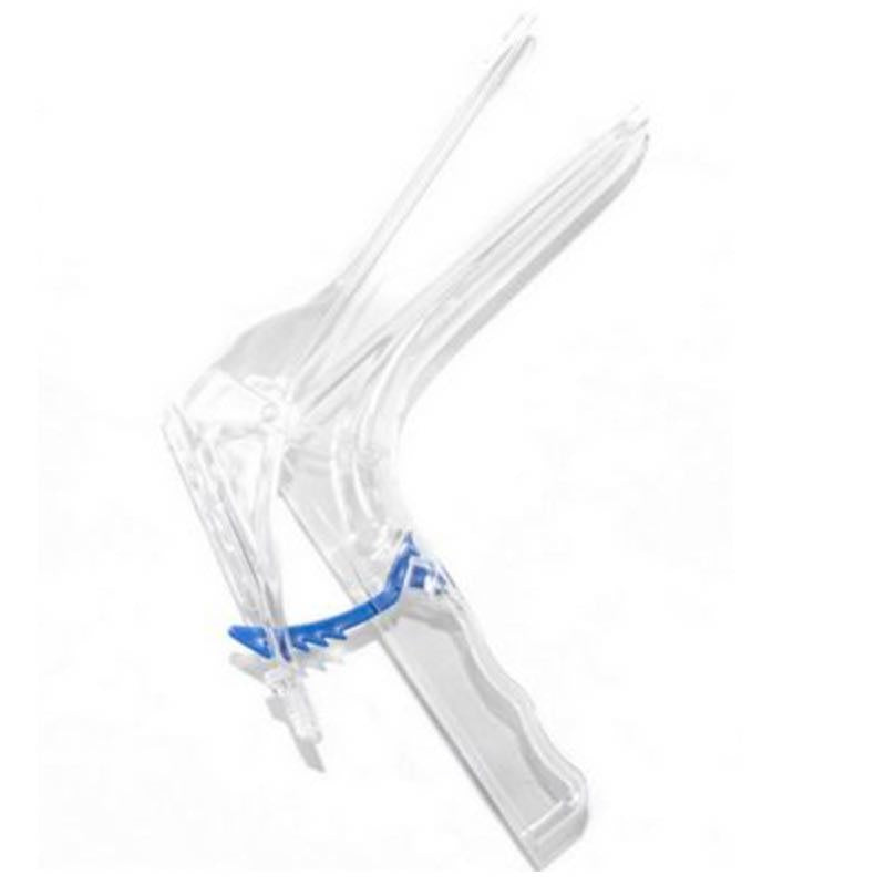 Espejo vaginal desechable mediano MSI de Beracah Medica, no esterilizado, con cremallera y diseño corrugado, en caja con 100 unidades