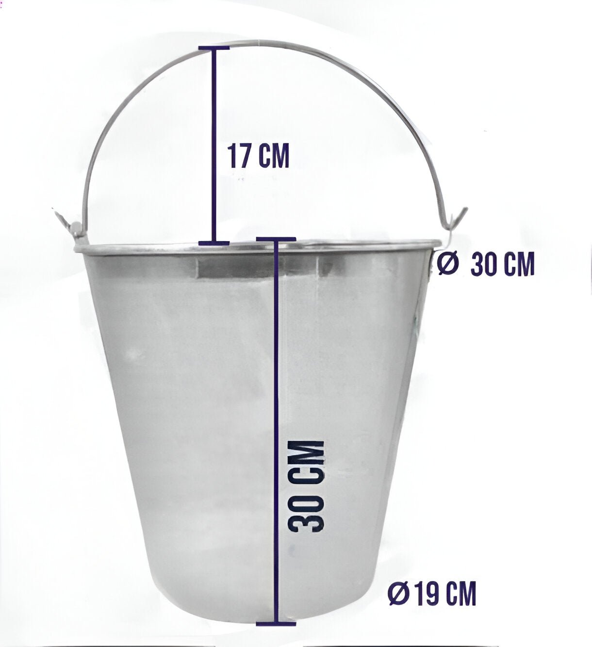 Cubeta medica de acero inoxidable 12L