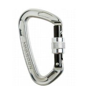 Mosquetón de rescatte ULTRA TECH Screw Lock de Beracah Medica, resistente y con bloqueo de rosca, para actividades de rescate.