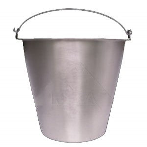 Cubeta para hospital de 20 lts de acero inoxidable