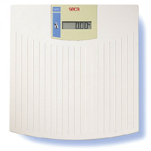 Báscula de piso electrónica Beracah Medica para madre y bebé, capacidad de 180 kg, con pantalla digital y funciones de peso.