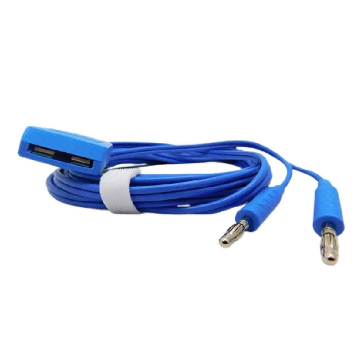 Cable para placa de retorno conector banana plug de 2 pines y 4mm, compatible con equipos de electrocirugía Beracah Medica