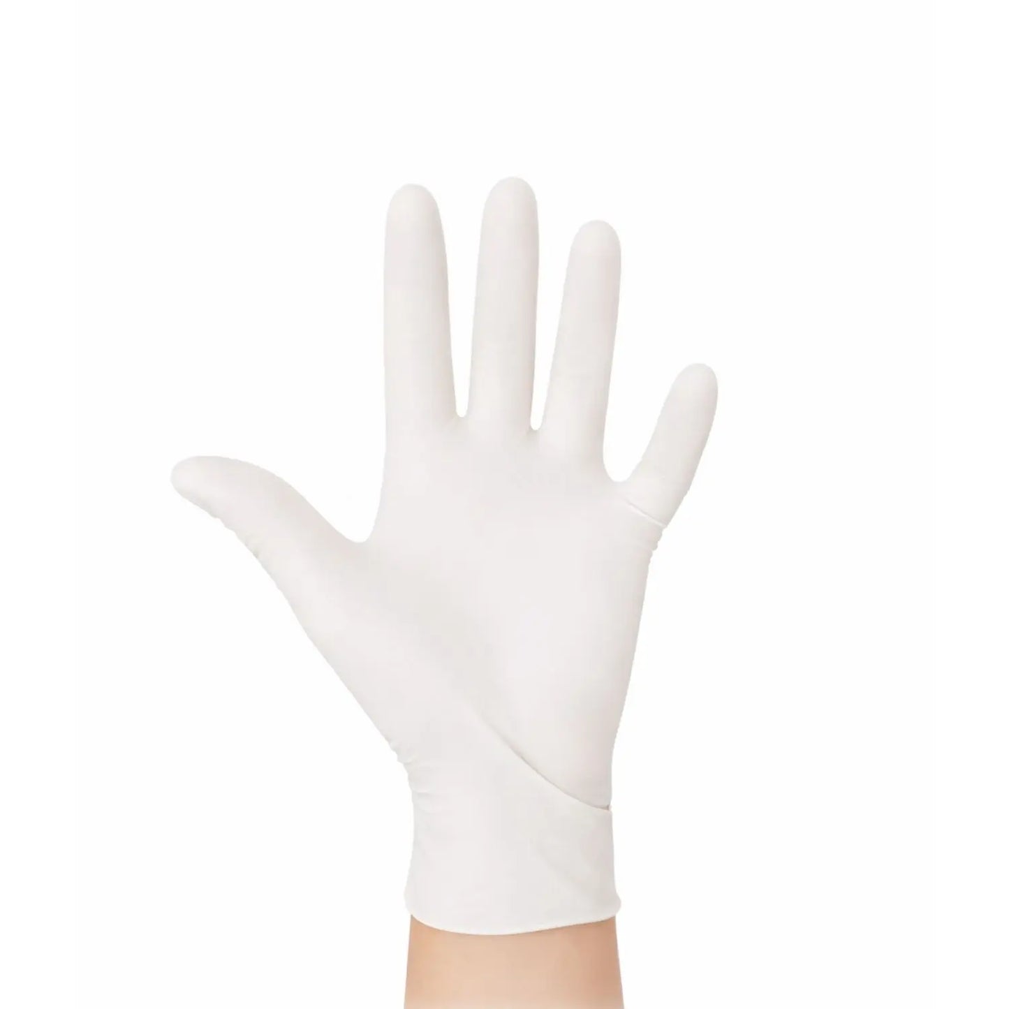 Guantes de examen de nitrilo Sterling S de la marca Beracah Medica en caja con 200 unidades, mostrando los guantes en su empaque.