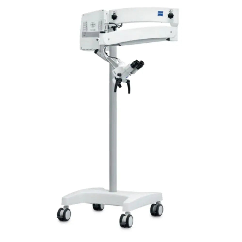 Microscopio quirúrgico OPMI PICO S100 de Beracah Medica para ORL con brazo pantográfico, con lentes y controles visibles.