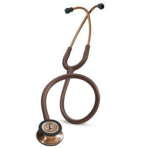 Estetoscopio Littmann Classic III adulto duplex, campana doble, acabado en cobre y color chocolate, de la marca Beracah Medica.