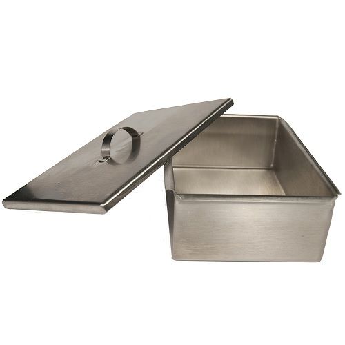 Charola para instrumental Beracah Medica de acero inoxidable 304 con tapa, tamaño 71x12x15 cm, resistente y fácil de limpiar.