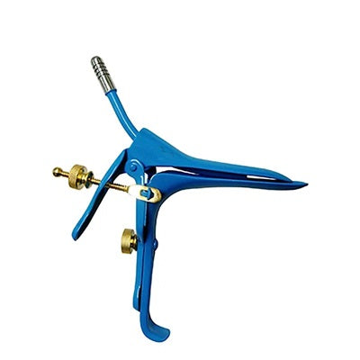 Espejo vaginal grande para electrocirugía de la marca Beracah Médica, accesorio para equipos de electrocirugía en imágenes.