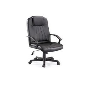Silla ejecutiva MSI con respaldo alto en color negro, diseñada para oficina, con estructura ergonómica y tapizado en tela.