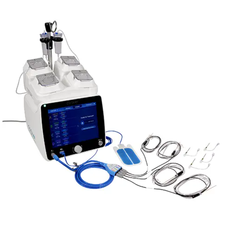 Sistema de radiofrecuencia COOLIEF de Beracah Medica con equipo médico para tratamientos de radiofrecuencia.