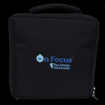 Bolsa 2 GO compatible con videolaringoscopio OnFocus Lite de Beracah Medica, accesorios y refacciones médicas en color negro.