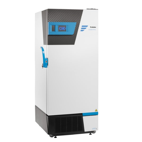 Congelador vertical Beracah Medica BM Essential, 515 litros, temperatura de -60 a -86°C, para almacenamiento ultracongelado.