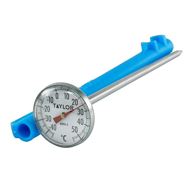 Termómetro de vástago Beracah Medica para hieleras, muestra rango de -40°C a +50°C con pantalla digital y protección resistente