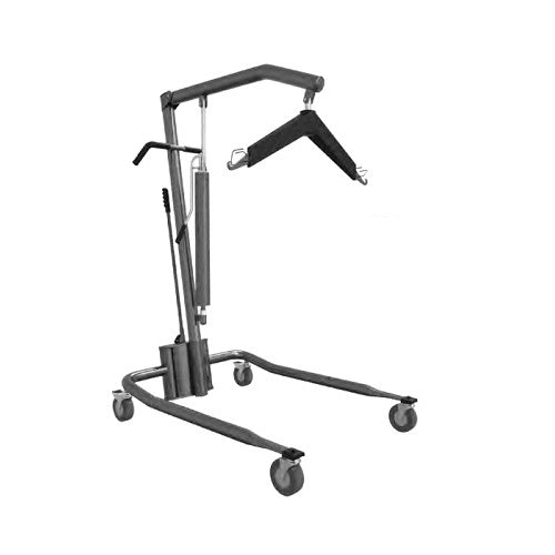 Grúa hidráulica Theramotion MSI de Beracah Médica para traslado de pacientes hasta 204 kilos, con estructura robusta y segura.