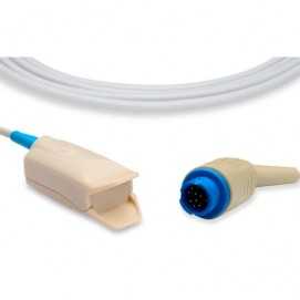 Sensor de SPO2 para adulto de Beracah Medica, compatible con C-60 y C-80, con cable y pantalla digital visible.
