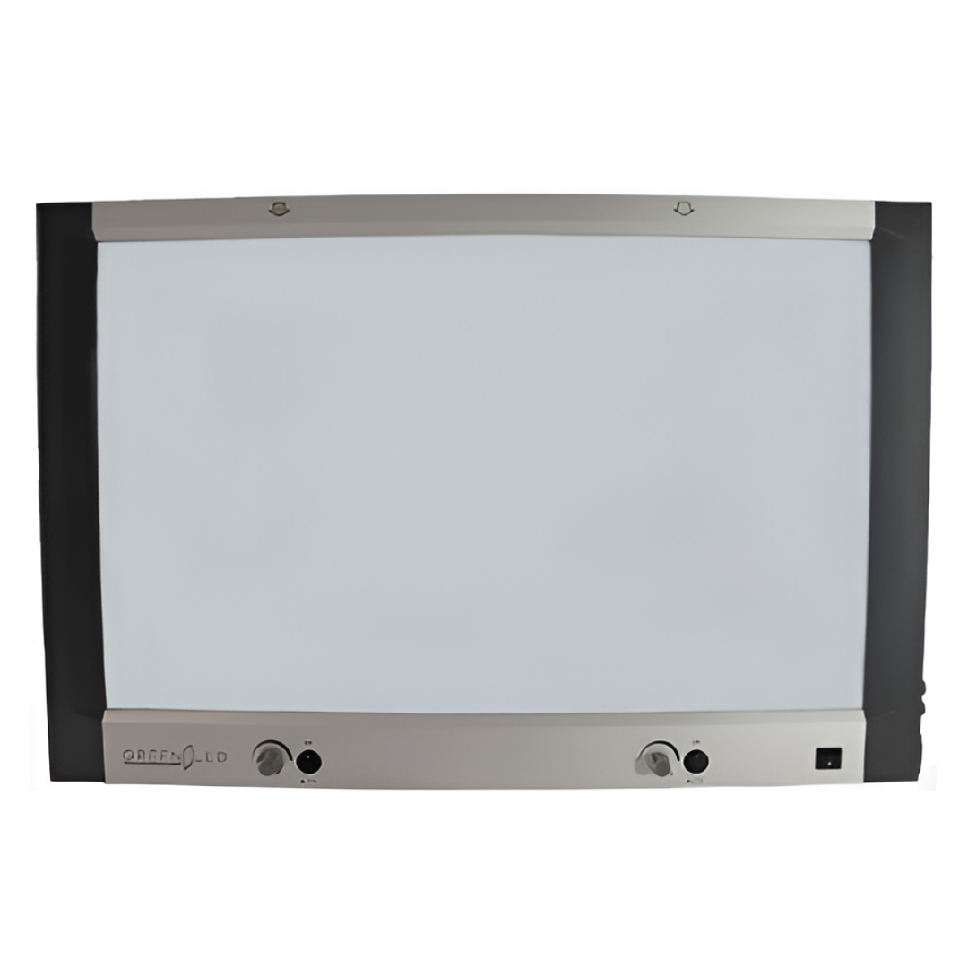 Negatoscopio doble plano LED para mamografía con luz de 13,000 lux y grosor de 4 cm, marca Beracah Medica.