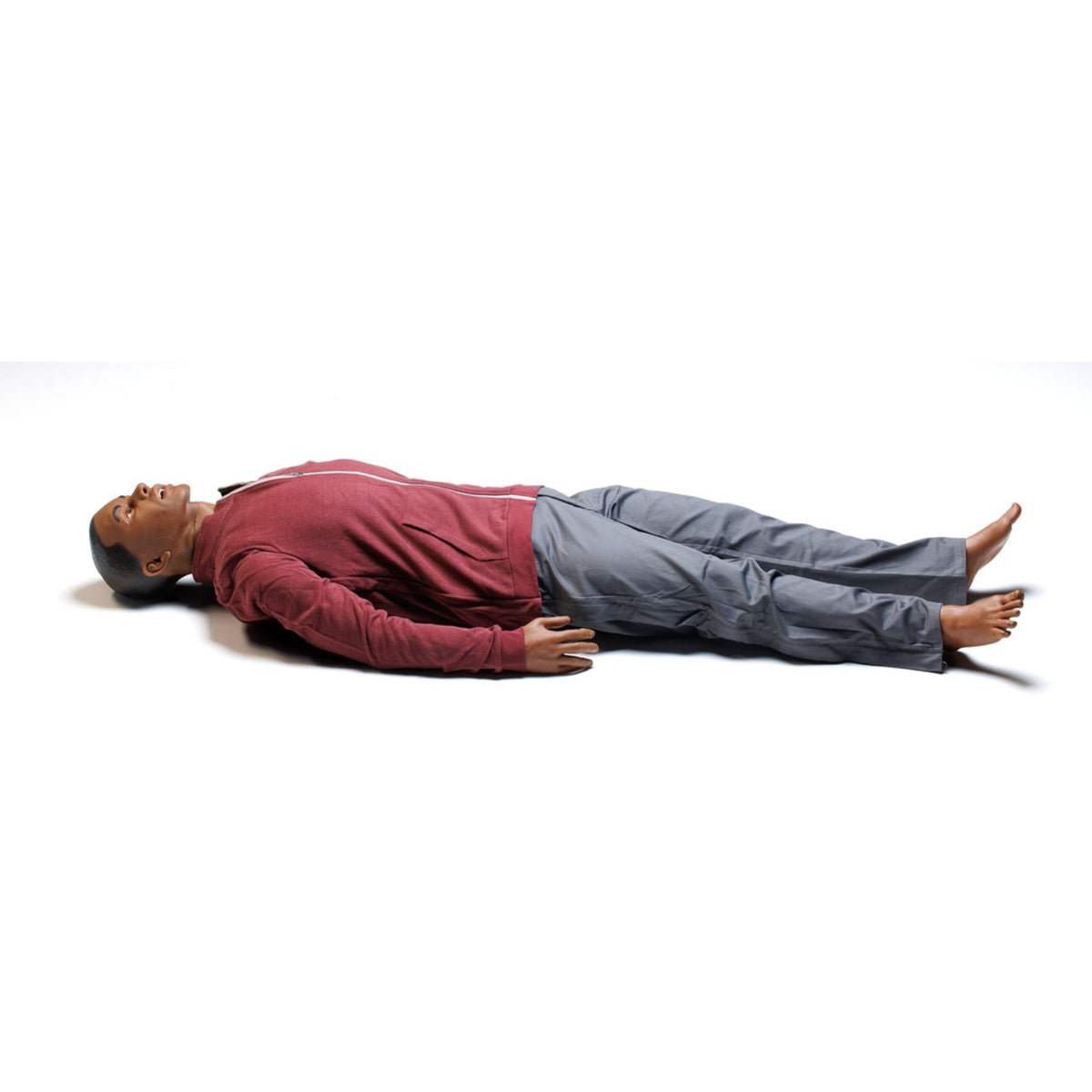 Simulador de paciente SimMan Critical care de Beracah Medica, maniquí para entrenamiento en cuidados de enfermería.
