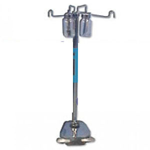 Jabonera doble de pedestal cromada Beracah Medica de la categoría MSI, con diseño elegante y acabado brillante.