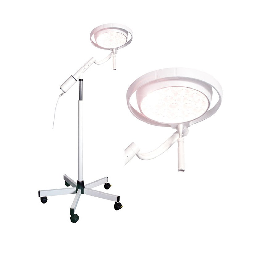 Lámpara de pedestal para exploración KaWe MASTERLIGHT LED 4000® de Beracah Médica, con foco fijo y luz brillante para examen médico.