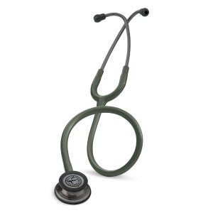 Estetoscopio 3M™ Littmann® Classic III™ negro con tubo burdeos de 69 cm, profesional para uso médico.