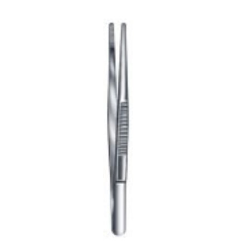 Pinza de disección Beracah Medica de 11.5 cm, herramienta quirúrgica con mango ergonómico y puntas finas para precisión.