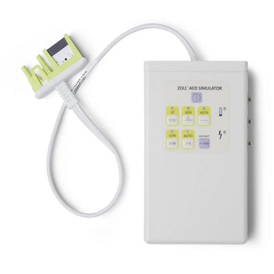Simulador para AEDs de la marca Beracah Medica, equipo de entrenamiento en simuladores para entrenamiento en emergencias médicas.