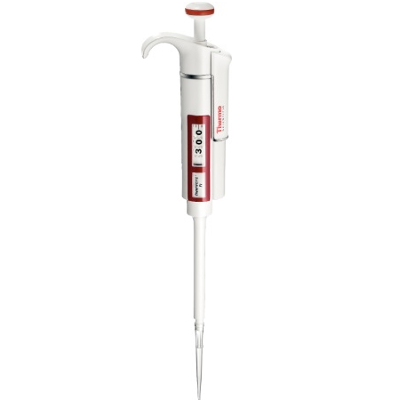 Micropipeta MSI FINNPIPETTE F1 de Beracah Medica, volumen variable 20-200μL, con boquilla y pantalla digital.