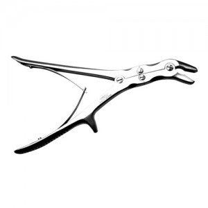 Pinza Stille Luer Duckbill angulada de 23 cm de Beracah Medica, gubias de Stille Luer en acero alemán de alta calidad.