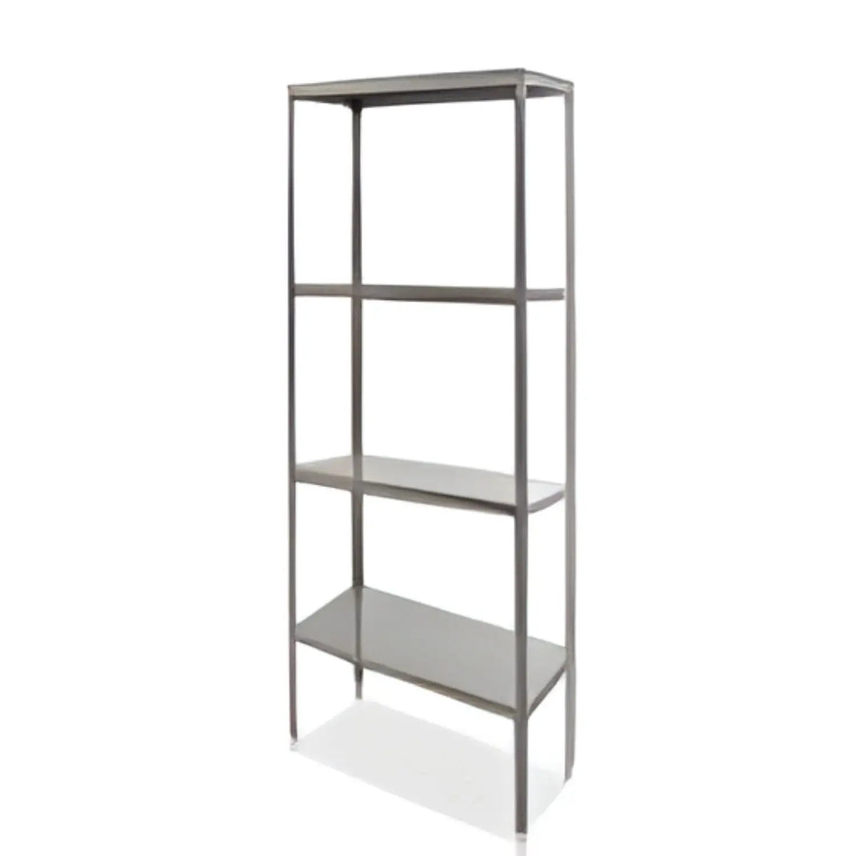 Anaquel esqueleto MSI de 4 entrepaños en acero inoxidable, tamaño 91x45x210 cm, marca Beracah Medica, resistente y duradero.