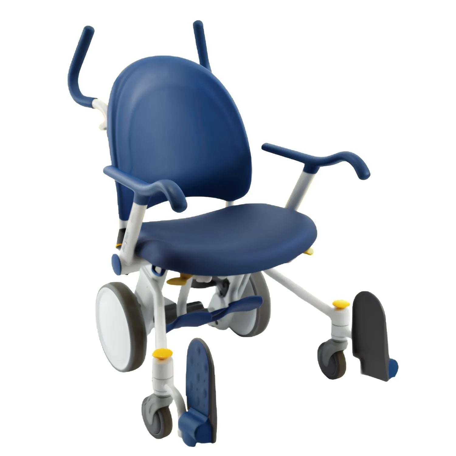 Silla de traslado Prime TC de Beracah Medica, silla de transferencia con estructura ligera y acolchado para comodidad y seguridad.