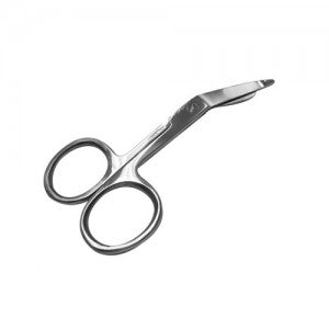 Tijeras de Lister de 9 cm con botón de la marca Beracah Médica, herramienta para cortes precisos y económicos.