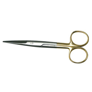 Tijeras Mayo rectas de 14 cm de acero alemán con tungsteno de marca Beracah Médica, ideales para uso profesional en hospitales.