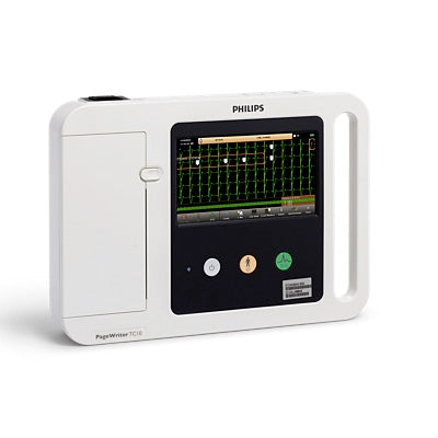 Electrocardiografo multicanal de 12 derivaciones Beracah Medica con pantalla táctil de 7 pulgadas.