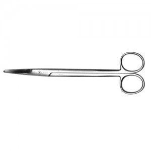 Tijeras Mayo rectas de 23 cm de acero alemán premium, ideales para corte preciso en entornos médicos y profesionales.