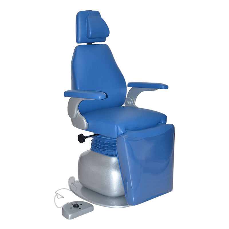 Sillón eléctrico para ORL Beracah Medica Modelo STANDAR con placa y 3 motores, diseñado para consultas otorrinolaringológicas.