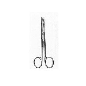 Tijeras Mayo rectas Super Cut de 14 cm de la marca Miltex, ideales para uso médico, con mango ergonómico y filo afilado.