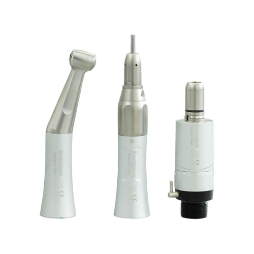 Pieza de mano de baja velocidad Beracah Medica modelo RTG-351, con mango ergonómico y componentes visibles para uso dental o médico.