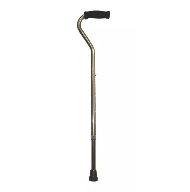 Baston de aluminio con mango de cuello de ganso en color bronce, bastón de apoyo de la marca Beracah Medica