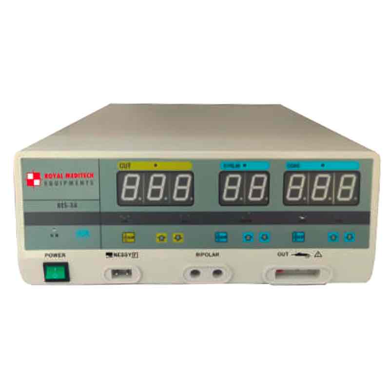 Electrocauterio Beracah Medica de 400W modelo RES-3A, dispositivo médico para procedimientos quirúrgicos.