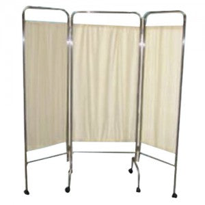 Biombo Triple de Tres Cortinas Esmaltado