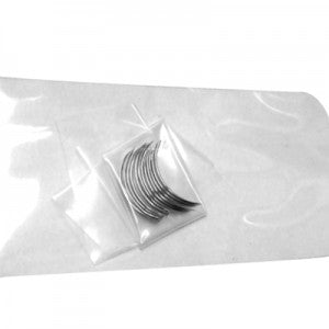 Agujas de punción Beracah Médica, paquete de 12 agujas 3/8 de círculo, ojo automático, tamaño #17 (7x14mm)