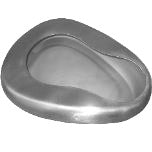 Cómodo de acero inoxidable para adulto de 28x10 cm, con diseño resistente y duradero de la marca Beracah Medica.