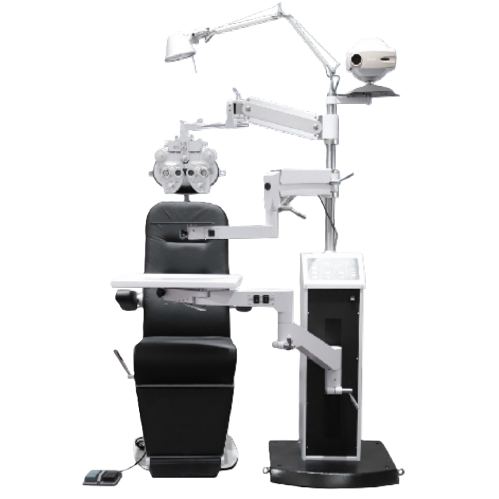 Unidad oftálmica Beracah Medica Modelo TR-720-N, equipo de oftalmología con pantalla y controles en imagen nítida.