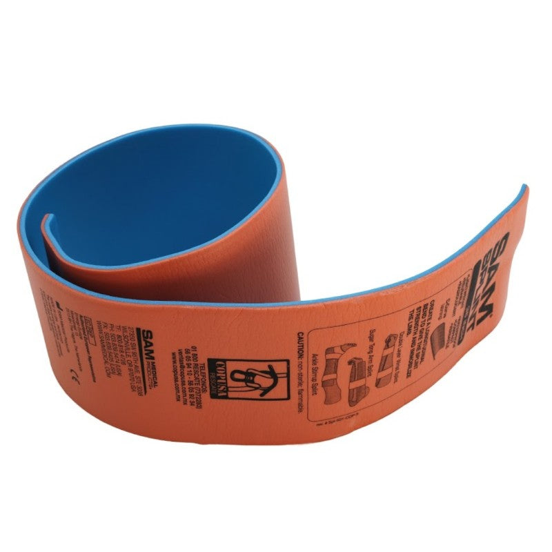 Ferula moldeable de la marca Beracah Médica, inmovilizador de extremidades ajustable y flexible para soporte ortopédico.