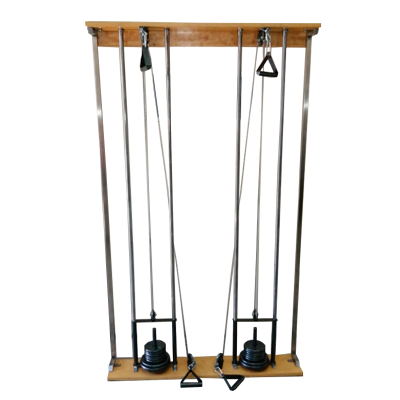 Poleas dobles de pared para fisioterapia de la marca Beracah Medica, equipo de ejercicio y rehabilitación.