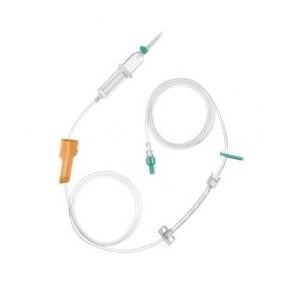 Equipo estándar para administración de solución en bomba de infusión, 20 piezas, marca Beracah Medica, para venoclisis y infusión.
