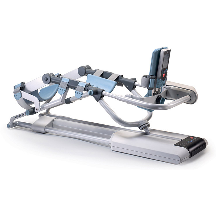 Movilizador pasivo para rodilla, cadera y tobillo BTL CPMOTION K ELITE de Beracah Medica, en uso.